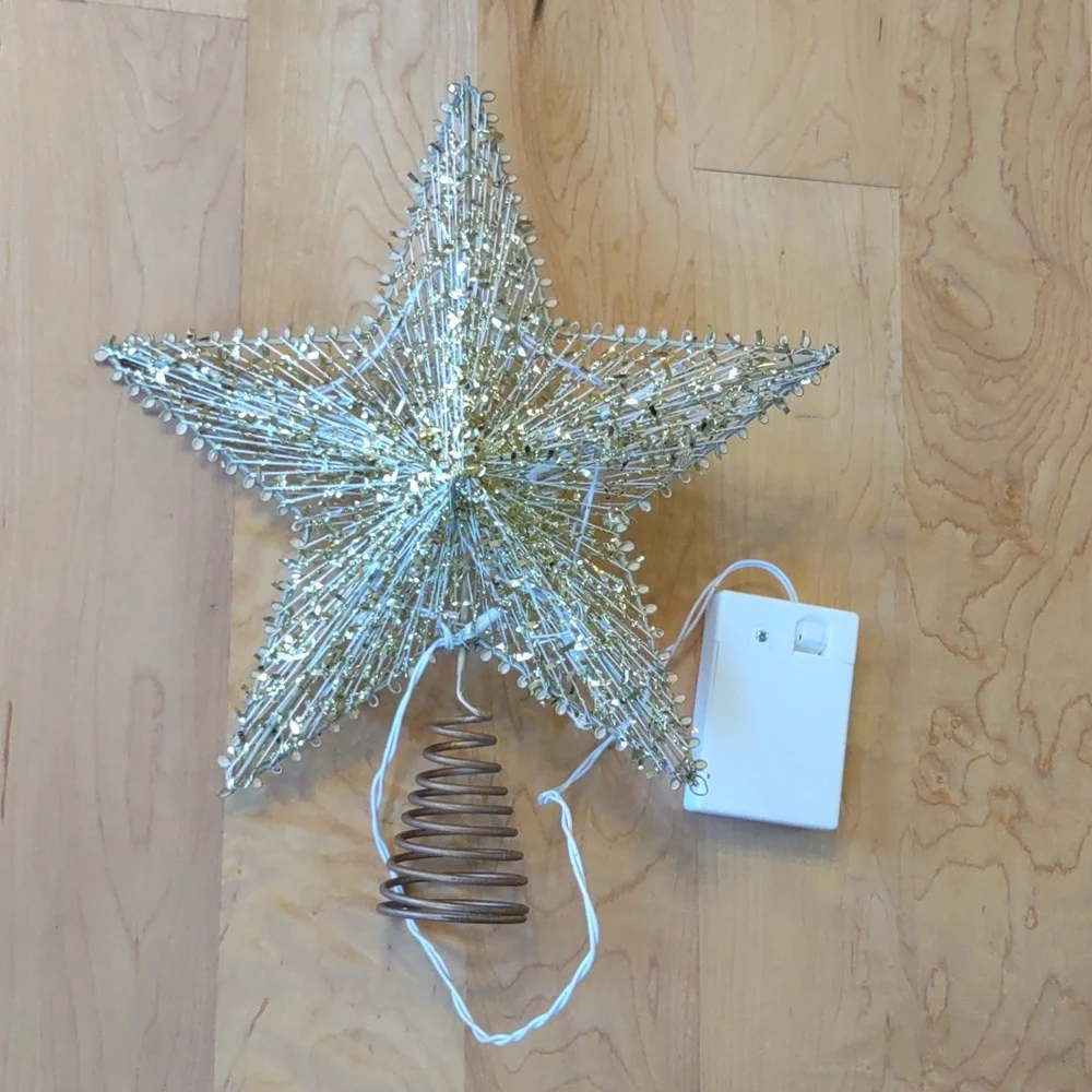 Battery Operated Star Christmas Tree Topper